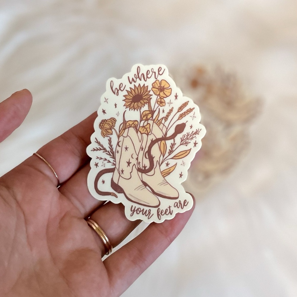 Be Where Your Feet Are Sticker *RESTOCKED* - Picture 2 of 2